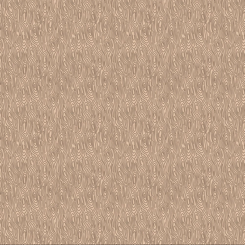 Camping Therapy Wood Grain Tan ½ yd