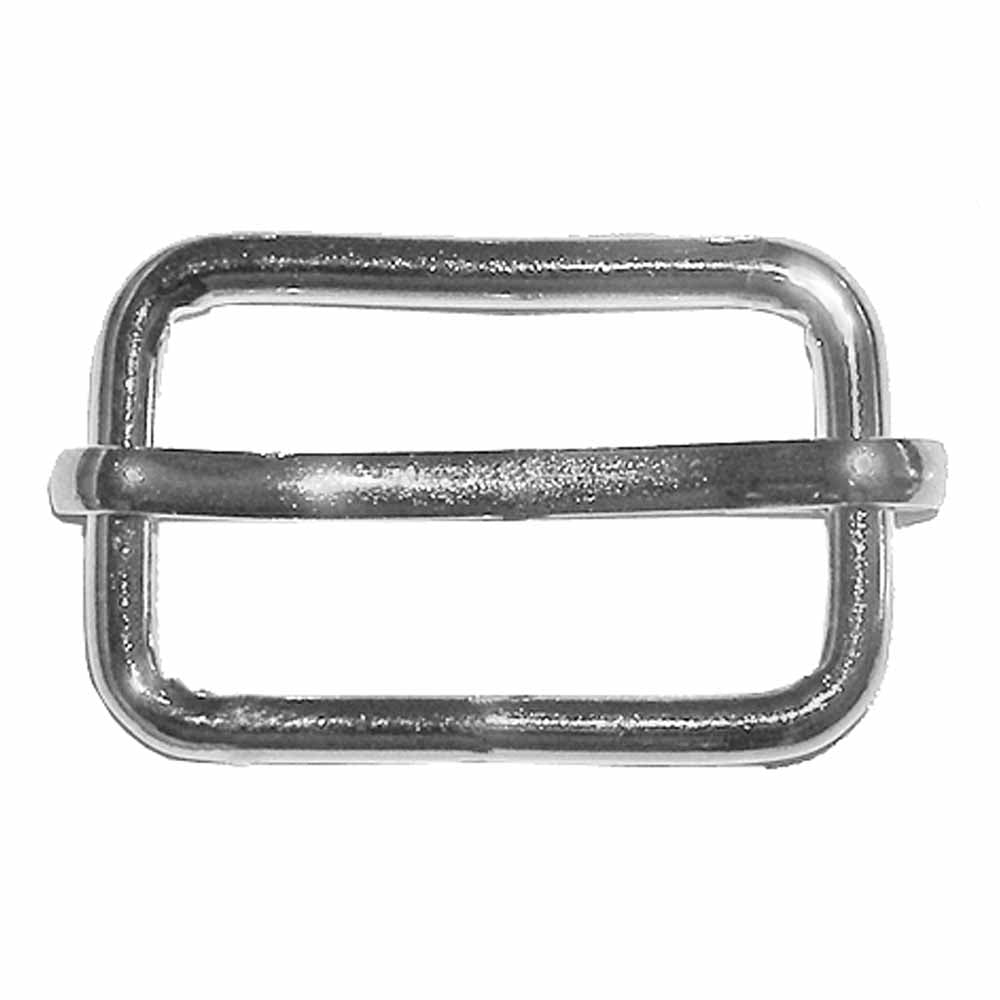 Adjustable Slide Buckles, 1" 25mm, Silver