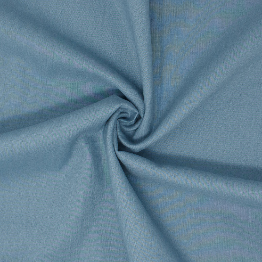Arbutus Washed Linen Cotton Baby Blue ½ yd-Fabric-Spool of Thread