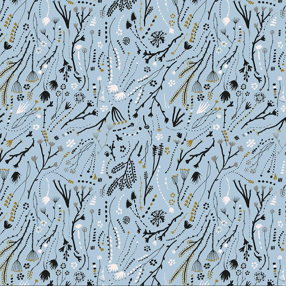 Autumn Forge Branches Blue ½ yd-Fabric-Spool of Thread