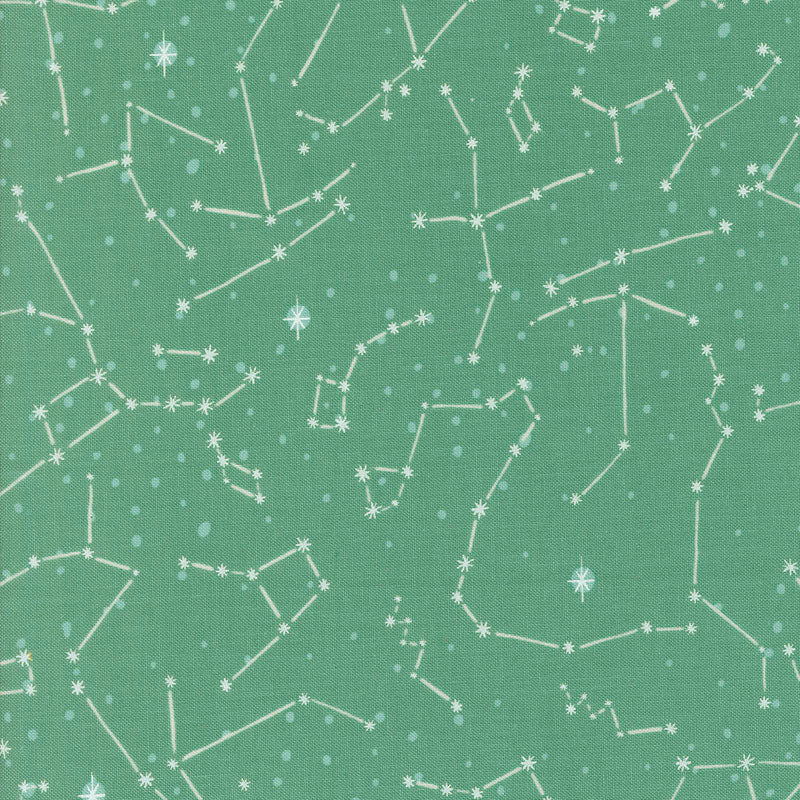 Blast Off Constellation Neptune ½ yd-Fabric-Spool of Thread