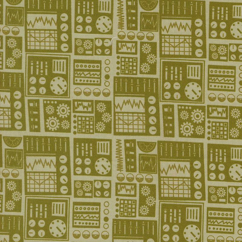 Blast Off Earth ½ yd-Fabric-Spool of Thread