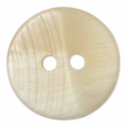 Brave Button - 13mm (½"), Shank, Straw - 2 count