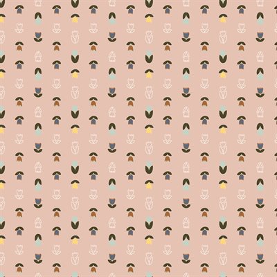 REMNANT Britta's Kitchen Posey Pink - 2.28 yards-Fabric-Spool of Thread