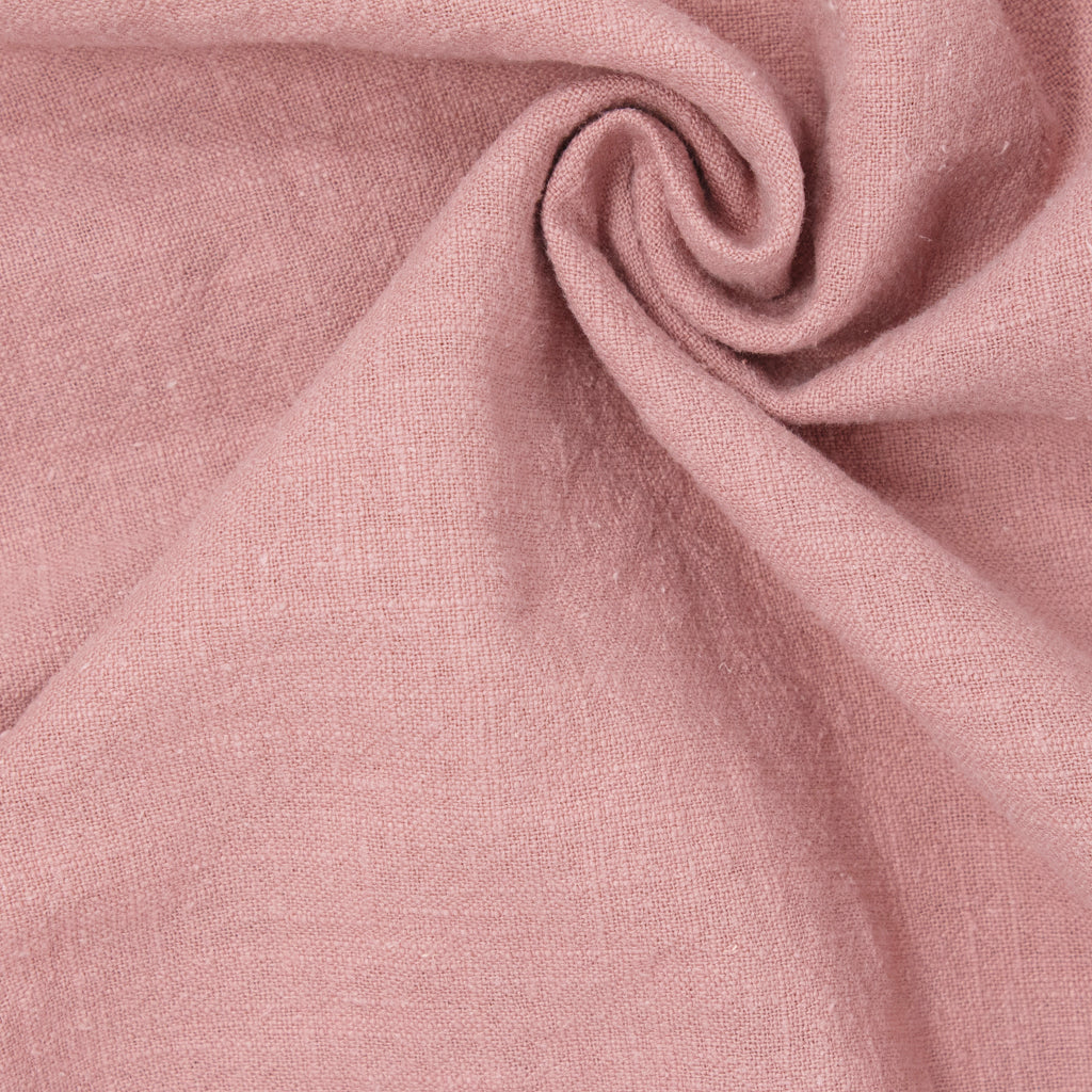 Cascade Stonewashed Ramie Slub Strawberry Ice Cream ½ yd-Fabric-Spool of Thread