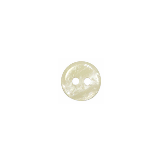 Charming Button - 12mm (½″), 2 Hole, Cream - 3 count