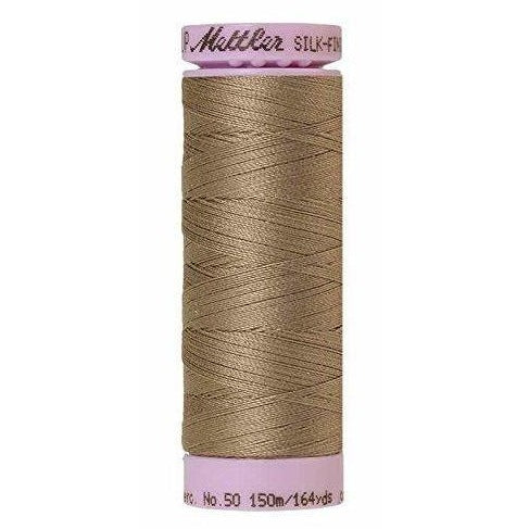 Mettler Silk Finish Cotton Thread 150m Khaki-Notion-Spool of Thread