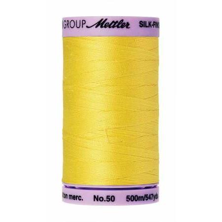 Mettler Silk Finish Cotton Thread 500m Lemon Zest-Notion-Spool of Thread