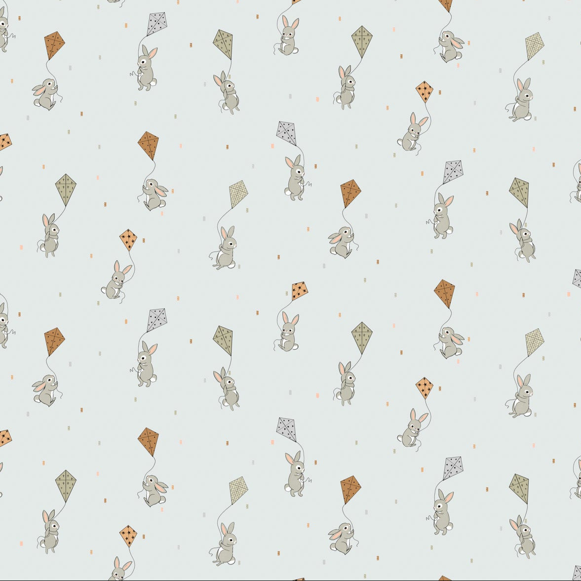 Cottontale Kites Gray ½ yd-Fabric-Spool of Thread