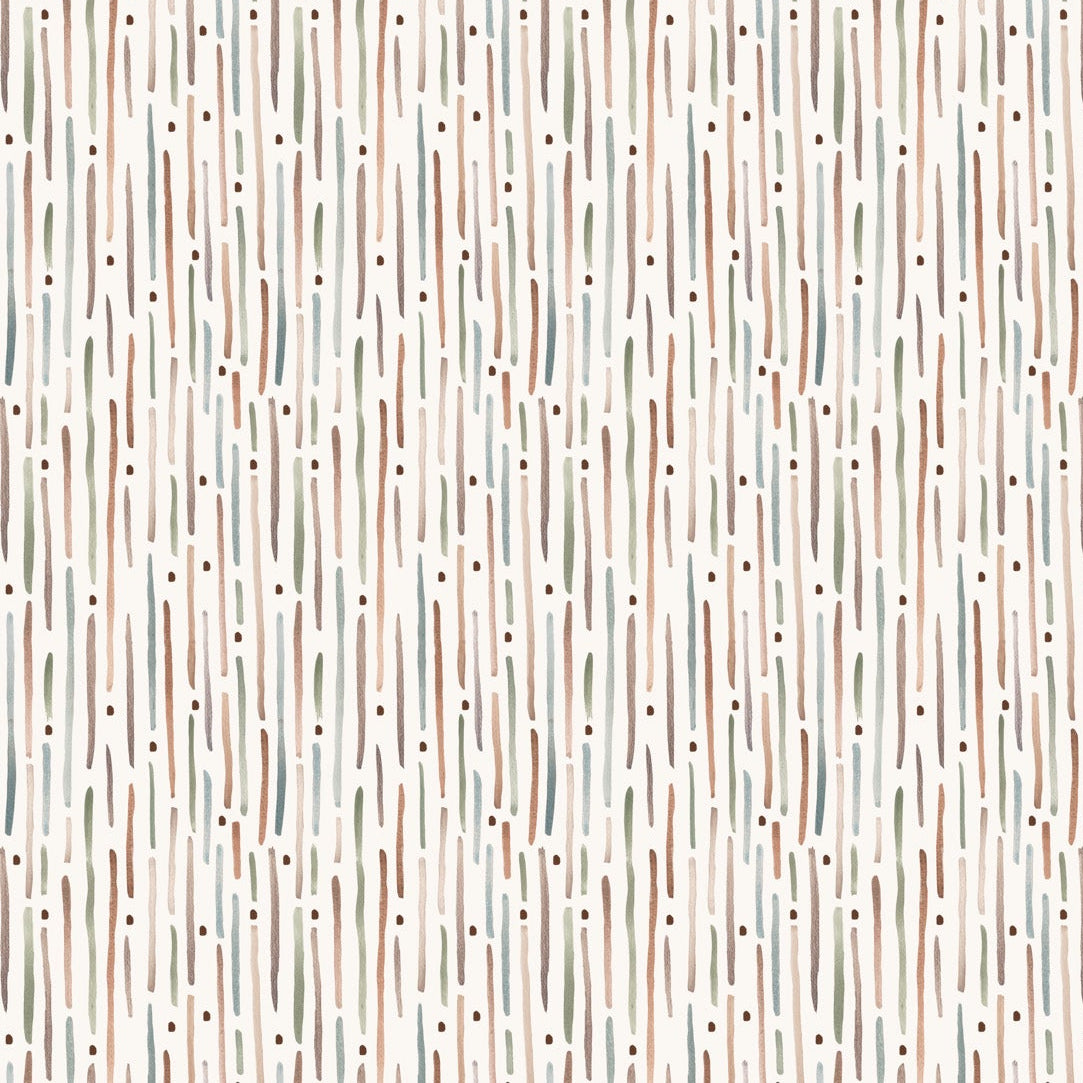 Cottontale Stripe Cream ½ yd-Fabric-Spool of Thread