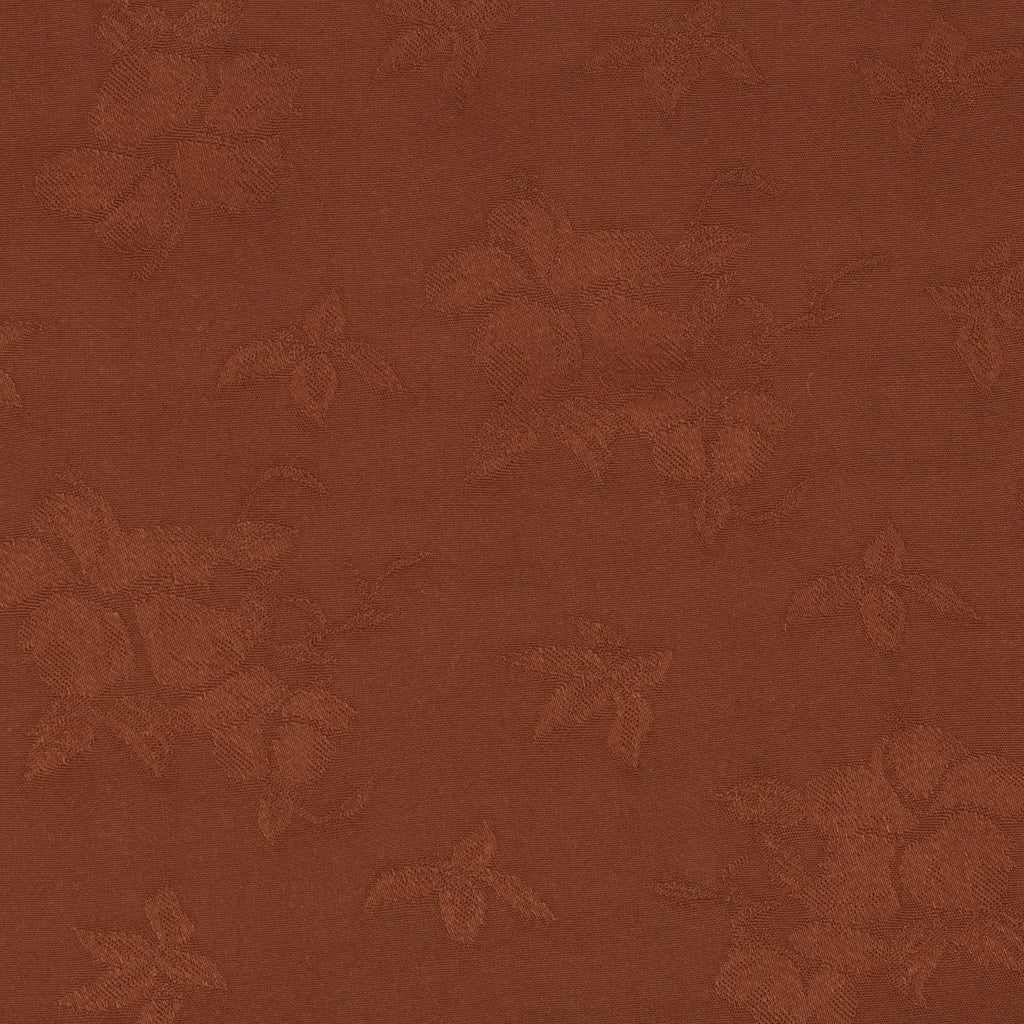 Creston Viscose Woven Flora Dobby Chocolate ½ yd-Fabric-Spool of Thread