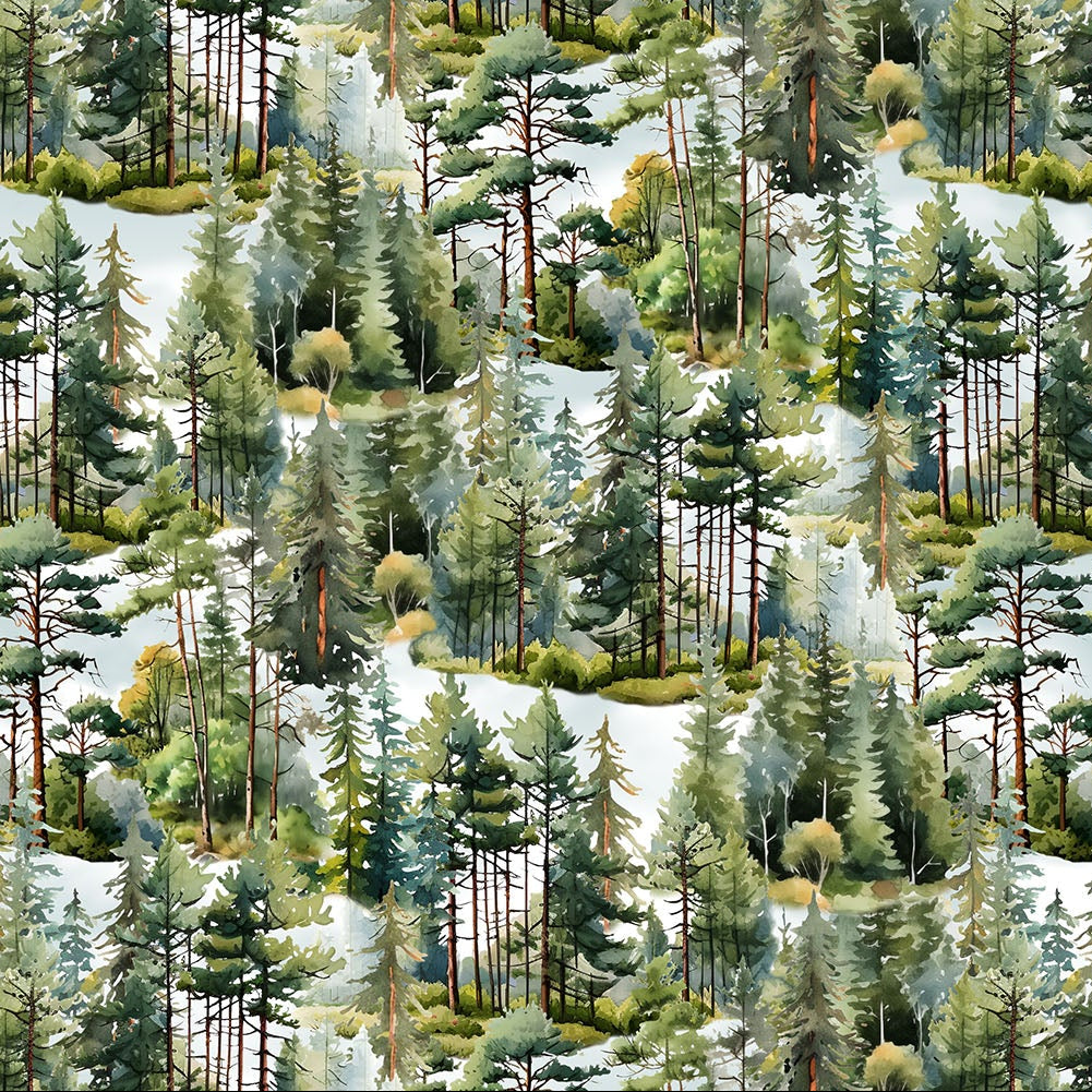 Lakeside Retreat Forest Green ½ yd