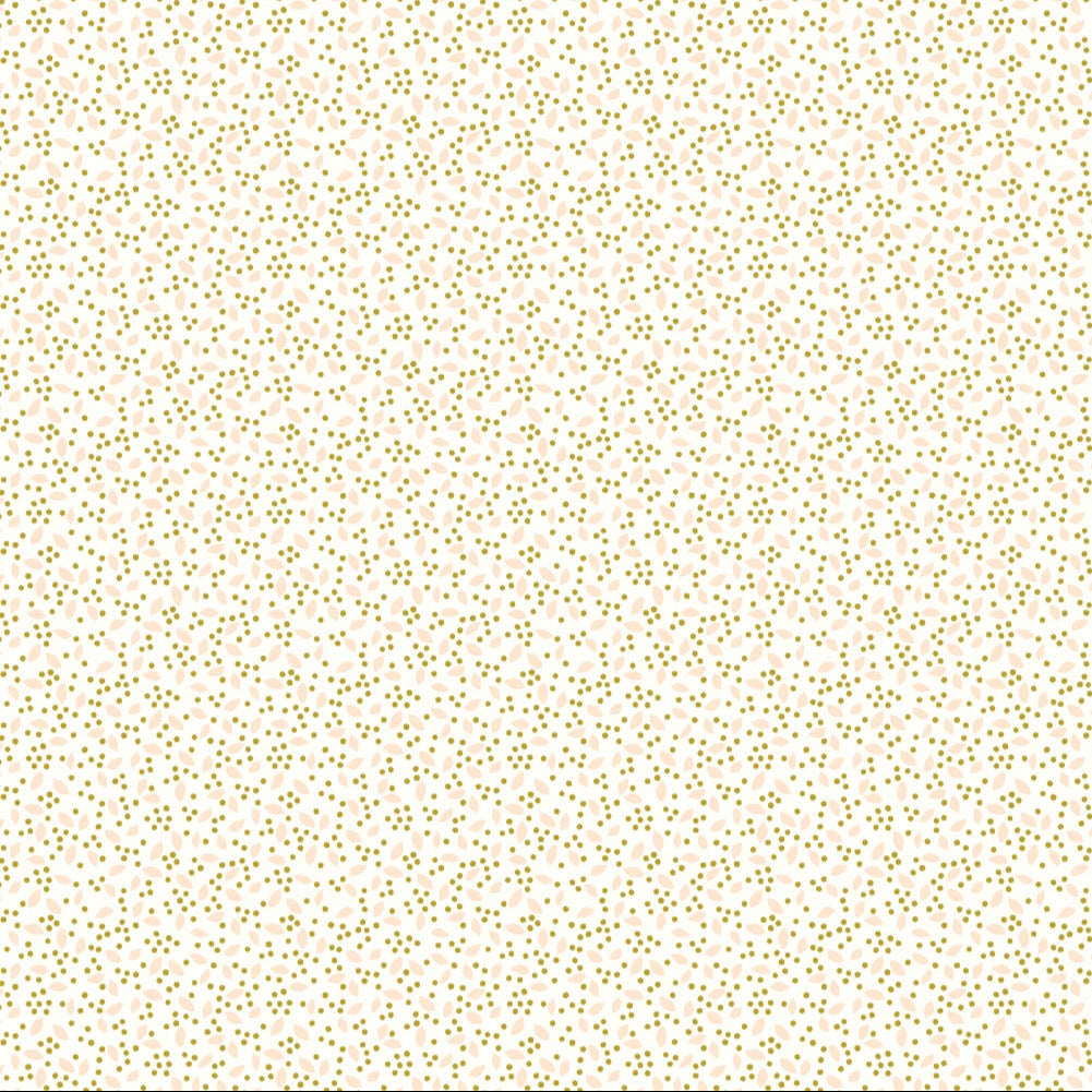 Florescence Seeds Cream Metallic ½ yd-Fabric-Spool of Thread