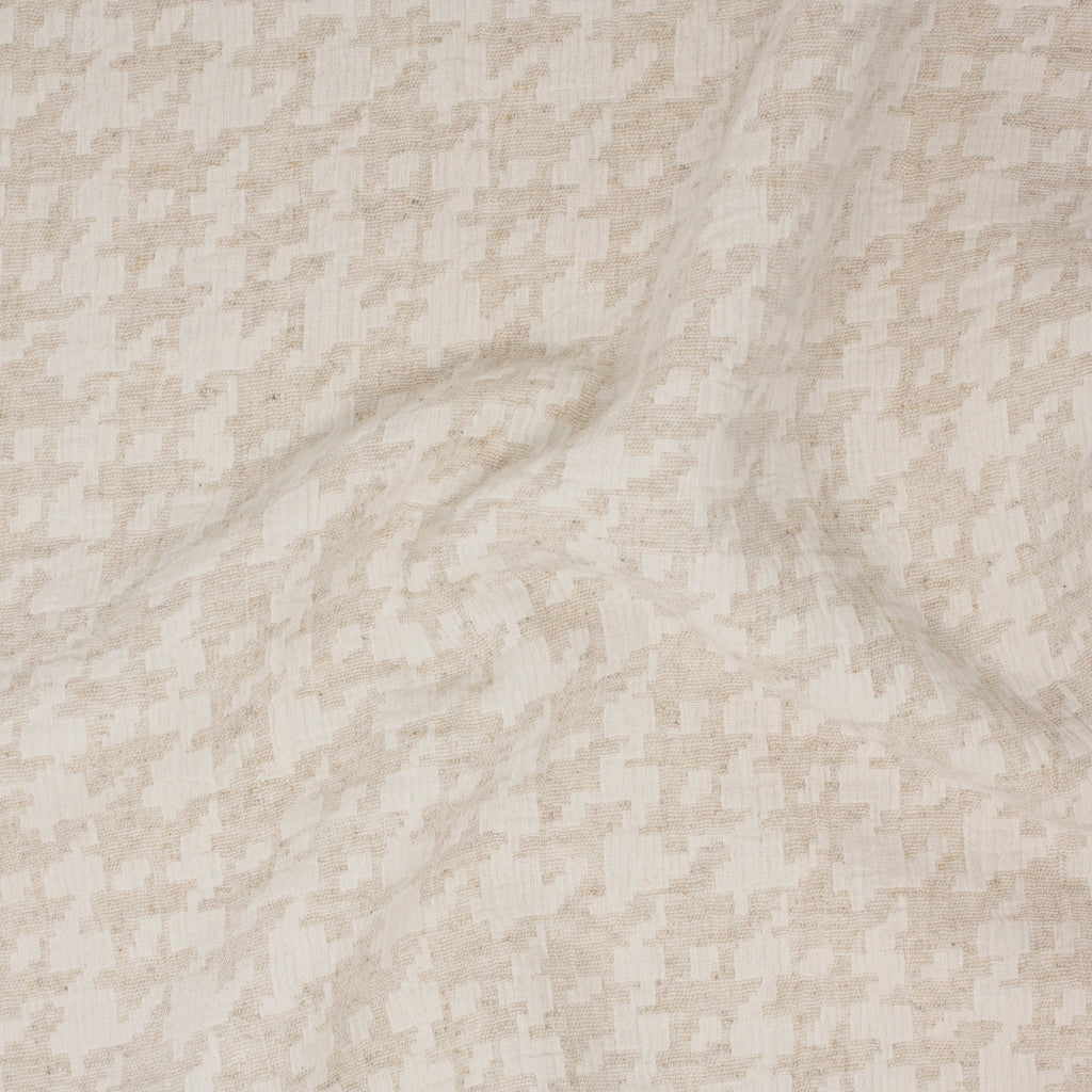 REMNANT Frances Cotton Linen Viscose Gauze Buttercream - 0.28 yards-Fabric-Spool of Thread