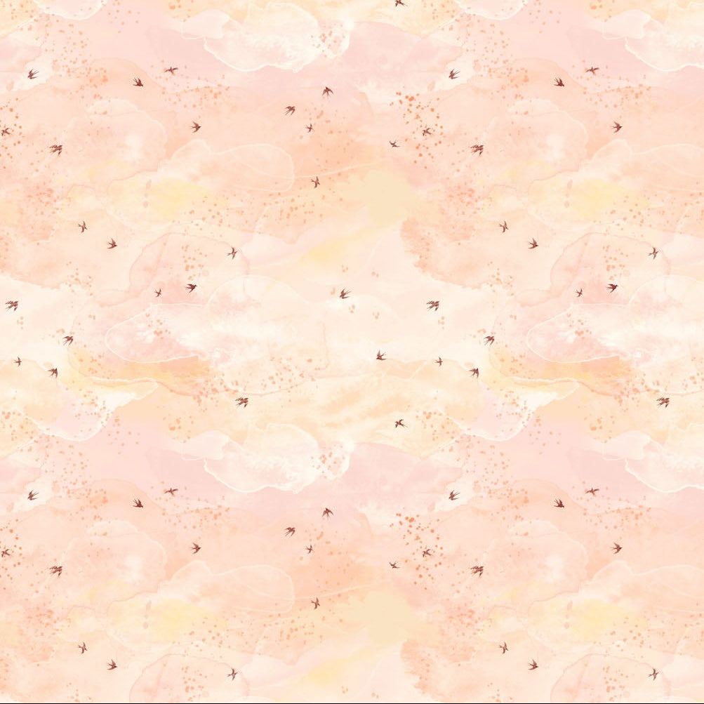 Golden Hour Sky Coral ½ yd-Fabric-Spool of Thread