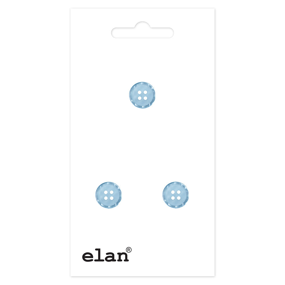 Good Button - 15mm (⅝"), 4 Hole, Delphinium - 3 count-Notion-Spool of Thread