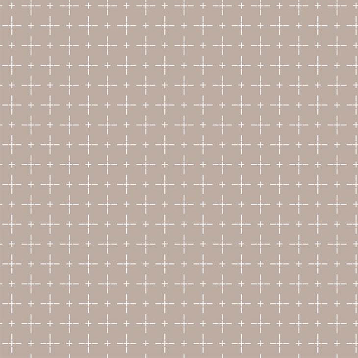 REMNANT Haptic Wovens Cross Taupe - 0.93 yards-Fabric-Spool of Thread