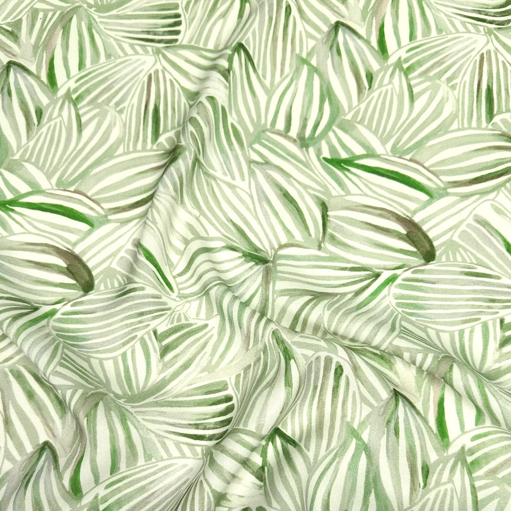 REMNANT Haro Viscose Zebra Leaf Seagrass - 1.33 yards-Fabric-Spool of Thread