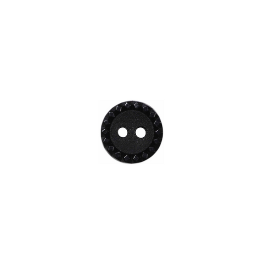 Helpful Button - 10mm (⅜″), 2 Hole, Black - 3 count