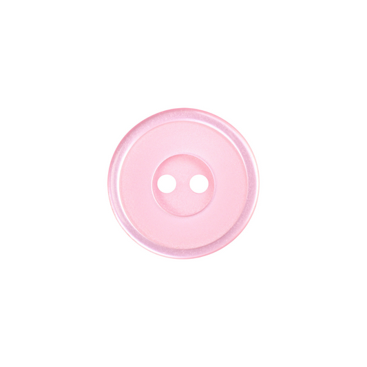 Lovely Button - 15mm (⅝"), 2 Hole, Blush - 3 count-Notion-Spool of Thread