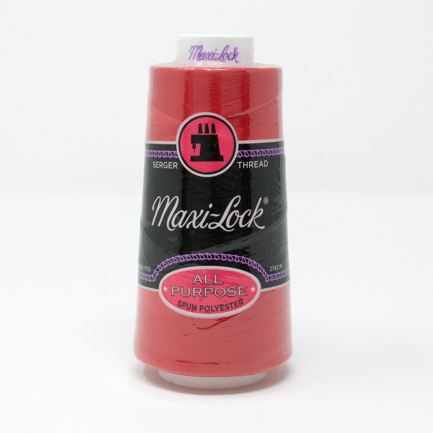 Maxi Lock Polyester Serger Cone Thread Artillery Red