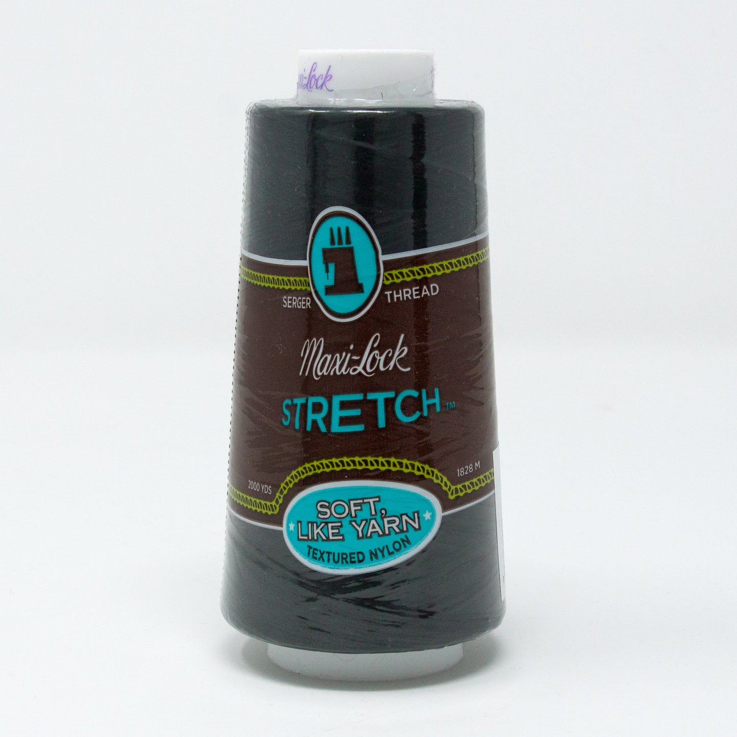 Maxi Lock Stretch Nylon Serger Cone Thread Black