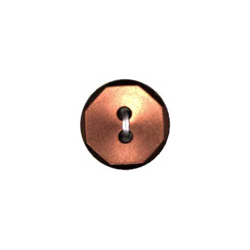 Mindful Button - 15mm (⅝″), 2 Hole, Copper - 2 count
