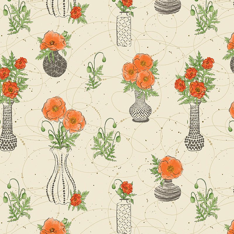 Modern Vintage Natural ½ yd-Fabric-Spool of Thread