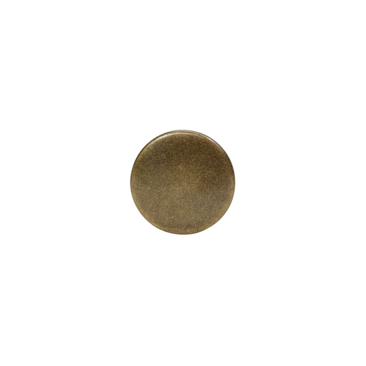 Momentous Button - 15mm (⅝″), Shank, Antique Gold - 3 count