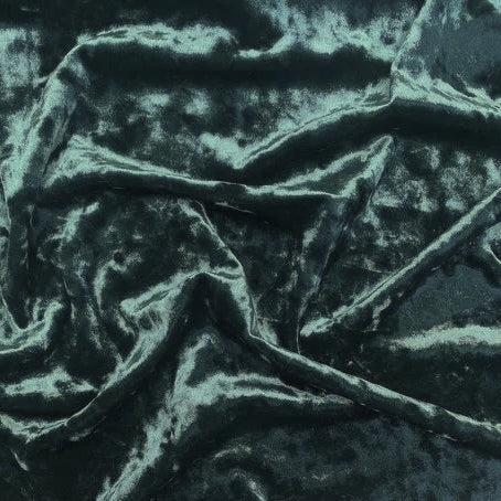 Montrose Polyester Panne Stretch Velvet Sylvan Green ½ yd-Fabric-Spool of Thread