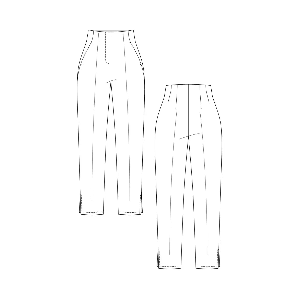 Named Tyyni Cigarette Trousers Paper Pattern