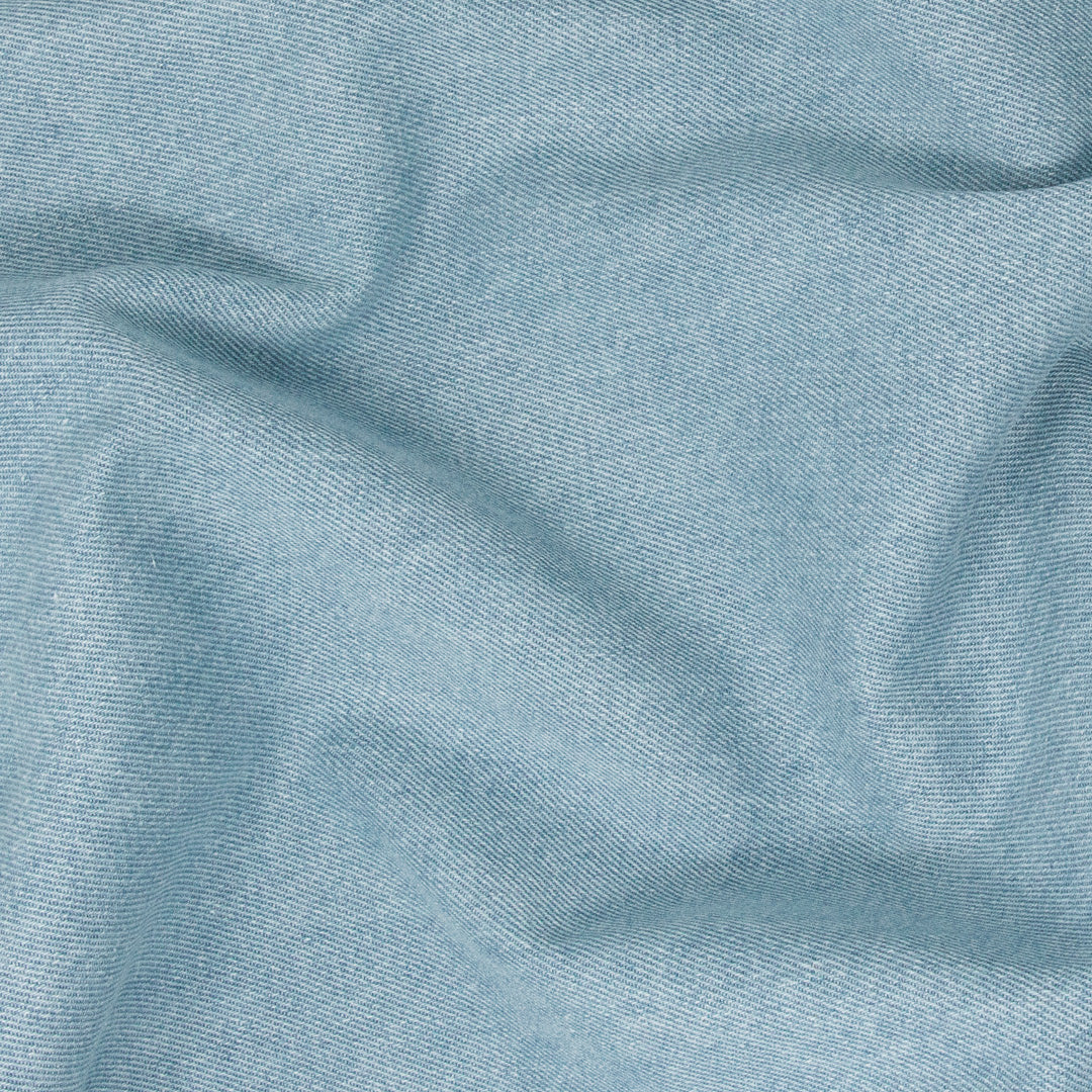 REMNANT Nova Denim 10oz Light Washed Blue - 1 yards-Fabric-Spool of Thread