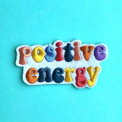 Positive Energy Iron-on Embroidered Patch-Notion-Spool of Thread