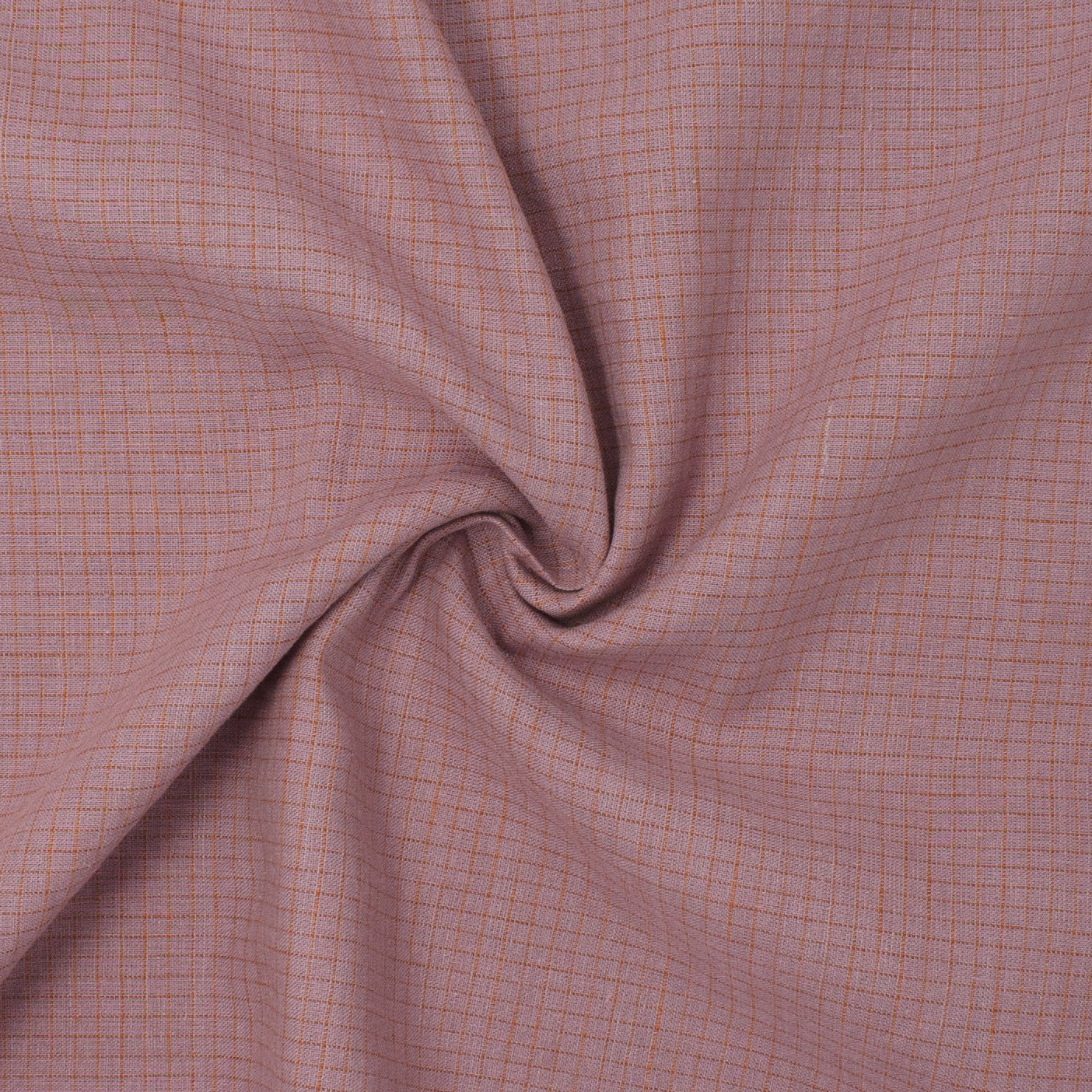 Powell Linen Cotton Check Blossom + Orange Creamsicle ½ yd-Fabric-Spool of Thread
