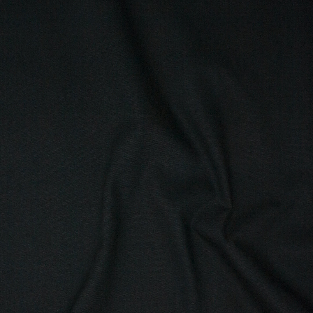 REMNANT Cypress 8.7oz Cotton Canvas Midnight Black1.63 yards