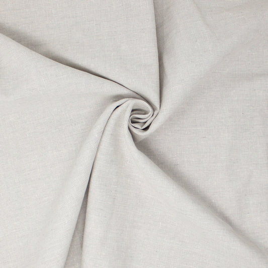 REMNANT Essex Linen Cotton Yarn Dye Homespun Silver - 0.55 yards-Fabric-Spool of Thread