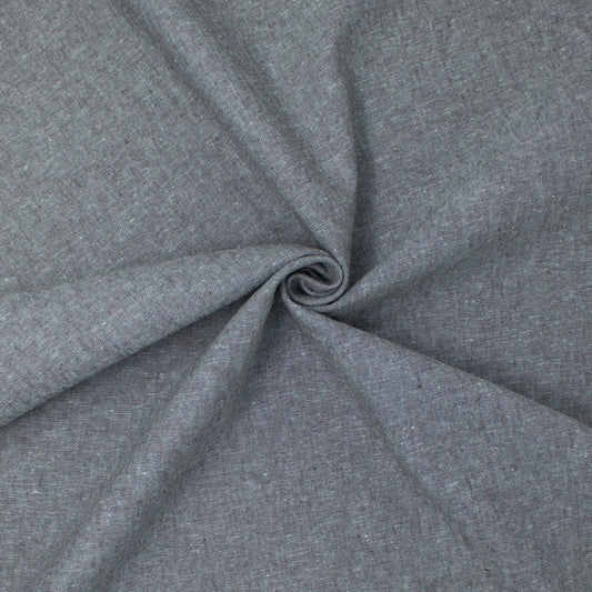REMNANT Essex Linen Cotton Yarn Dye Shale - 1.47 yards-Fabric-Spool of Thread