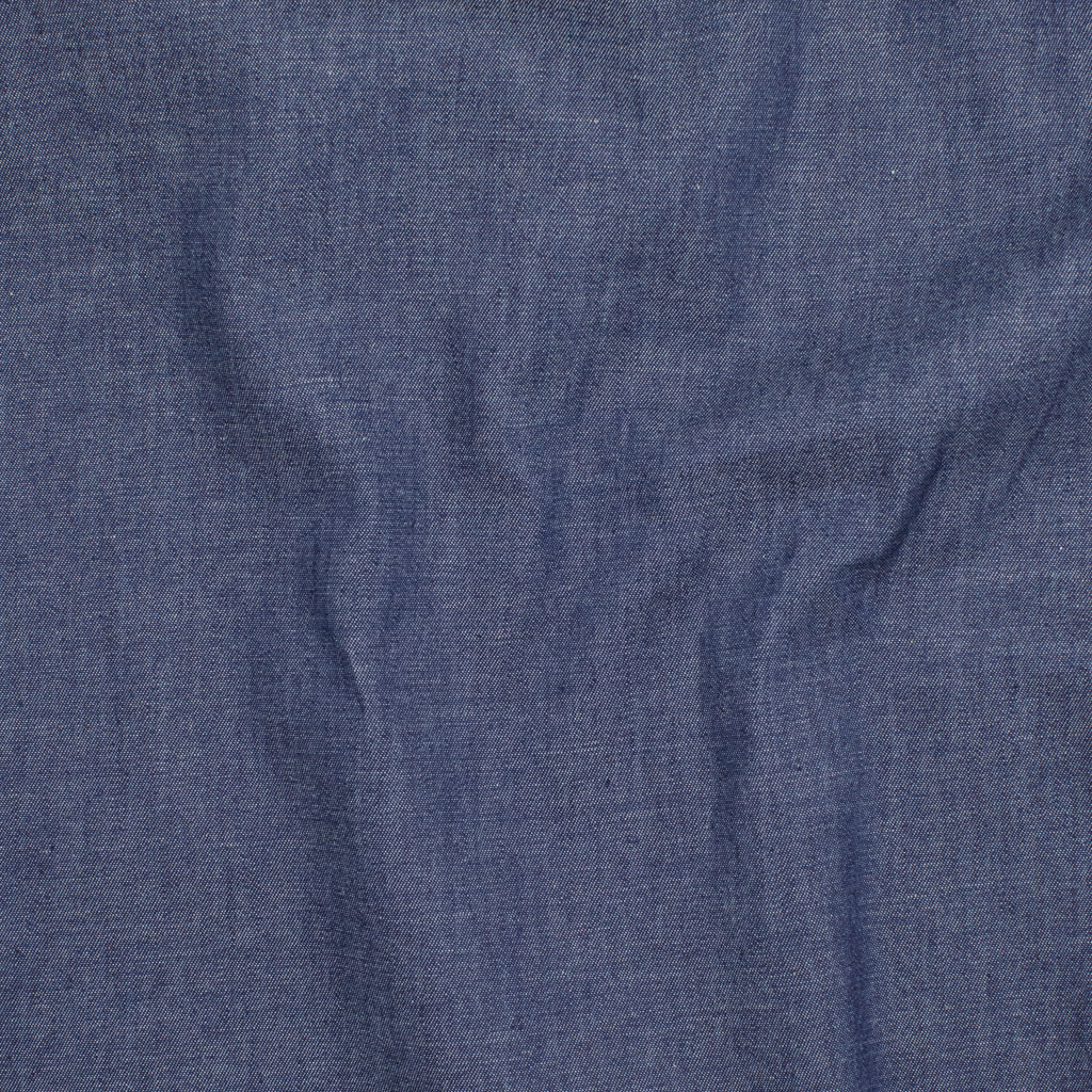 REMNANT Iona 4oz Cotton Denim Dark Blue - 0.72 yards-Fabric-Spool of Thread