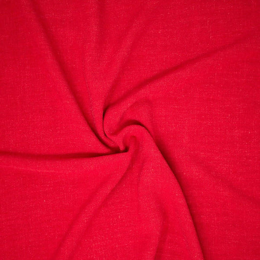 REMNANT Joni Rayon Linen Noil Cherry - 2.08 yards-Fabric-Spool of Thread