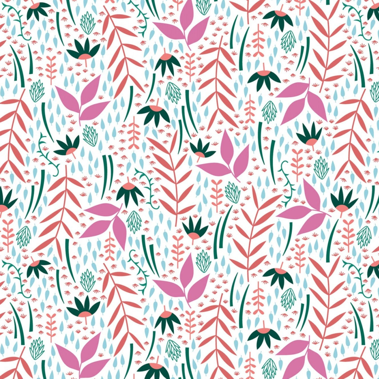 REMNANT Meadows Abloom Lush Garden - 2 yards-Fabric-Spool of Thread