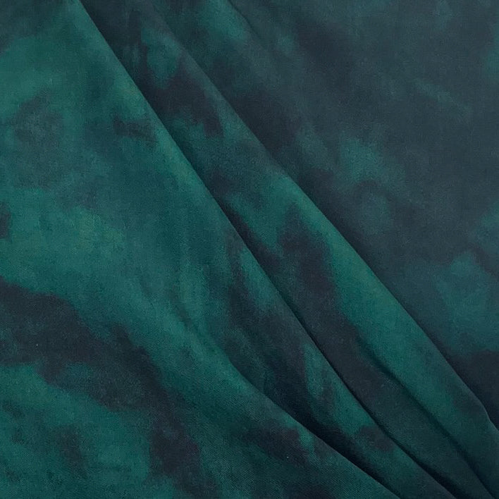 REMNANT Pacific Tencel Watercolour Jade - 0.88 yards-Fabric-Spool of Thread