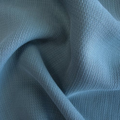 Roux Tencel Lyocell Dobby Stripe Blue Daisy ½ yd-Fabric-Spool of Thread