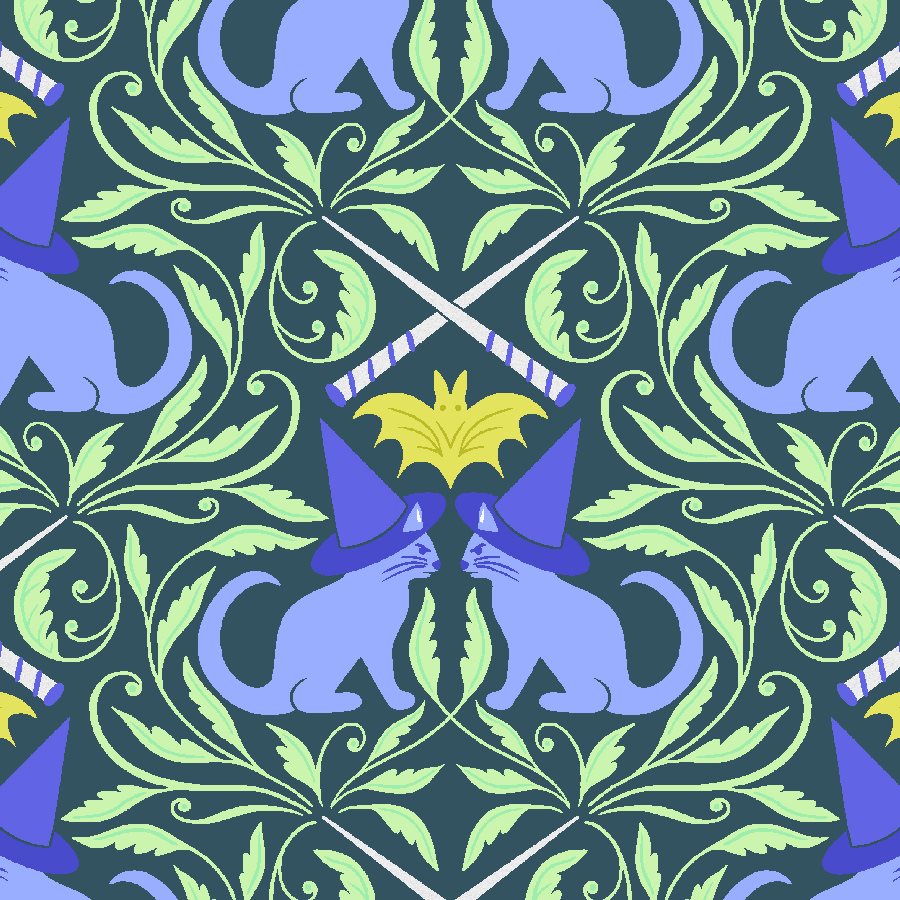 School Of Magic Hidden in Plain Sight Pearlescent Metallic ½ yd-Fabric-Spool of Thread