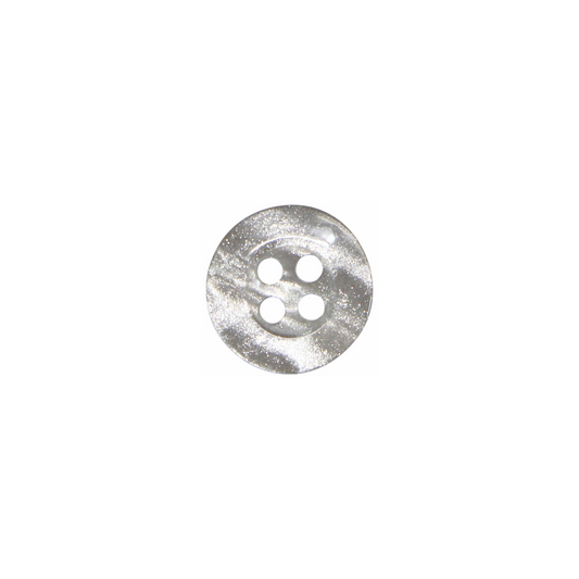 Smashing Button - 15mm (⅝″), 4 Hole, Grey - 3 count