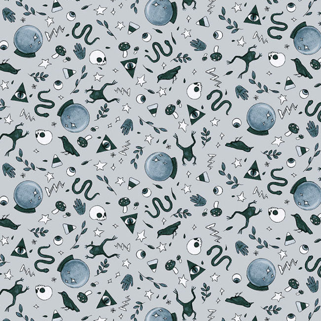 Spellbound Blue ½ yd-Fabric-Spool of Thread