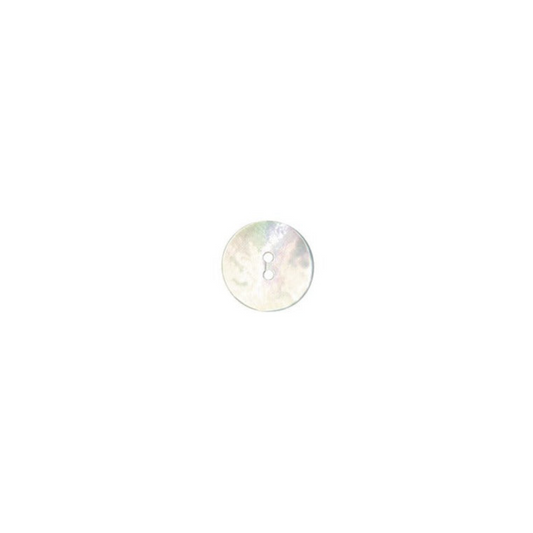 Thoughtful Button - 11mm (⅜″), 2 Hole, Pearl - 4 count