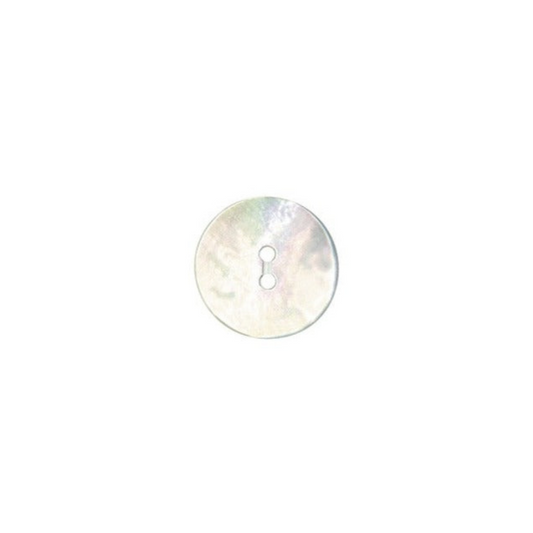 Thoughtful Button - 15mm (⅝″), 2 Hole, Pearl - 3 count