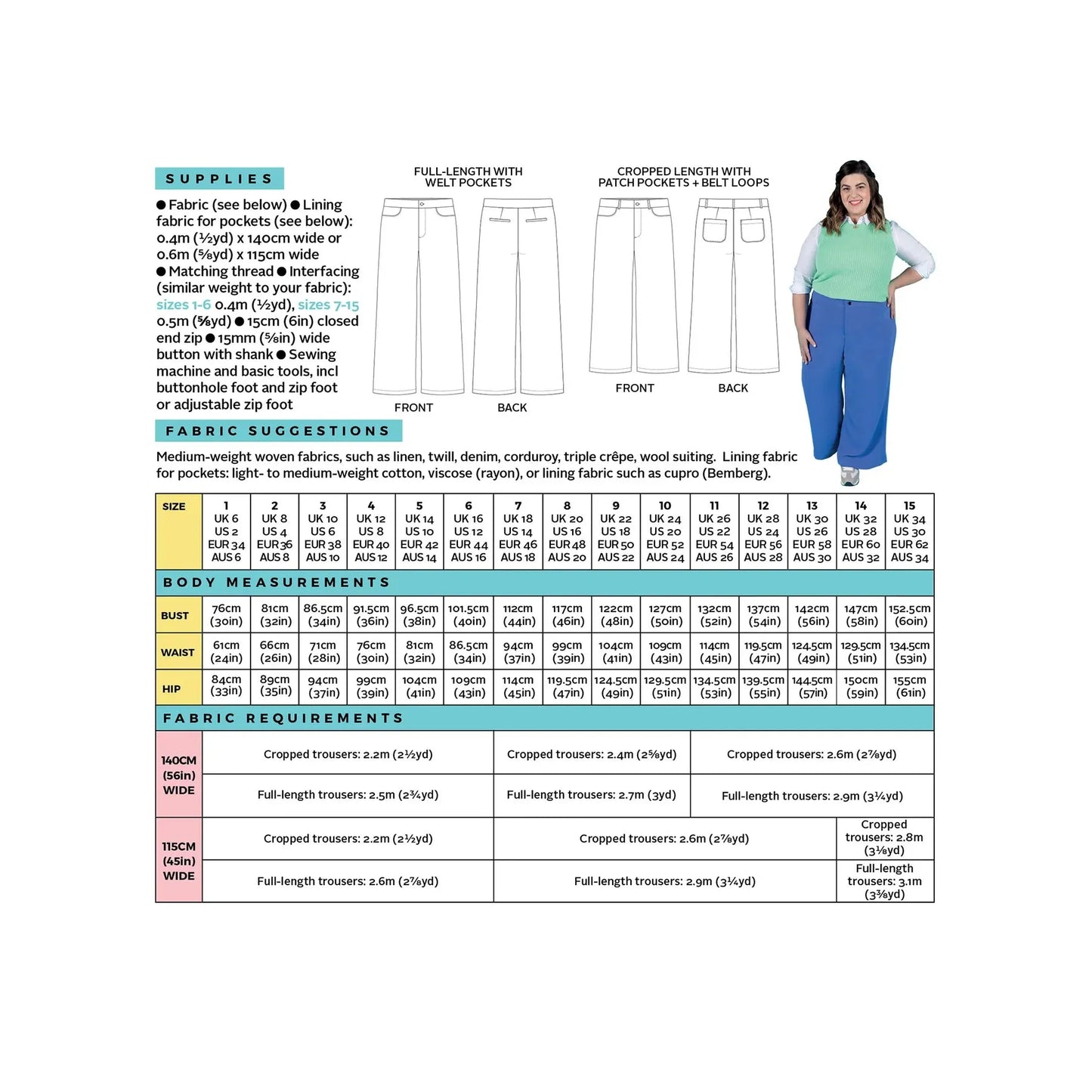 Tilly and the Buttons Thea Trousers Paper Pattern-Pattern-Spool of Thread