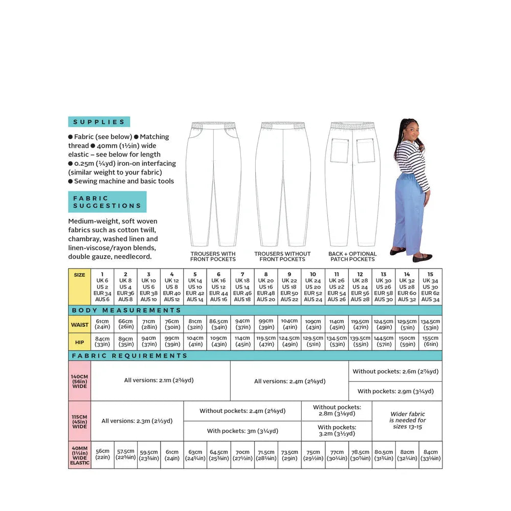 Tilly and the Buttons Winnie Trousers Paper Pattern-Pattern-Spool of Thread