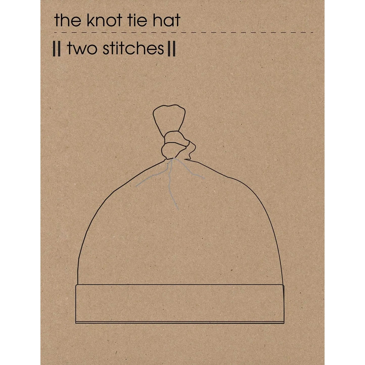 Two Stitches The Knot Tie Hat Paper Pattern-Pattern-Spool of Thread